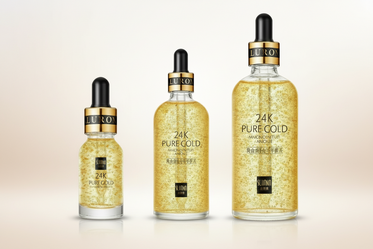 Sérum Visage Or 24K & Acide Hyaluronique